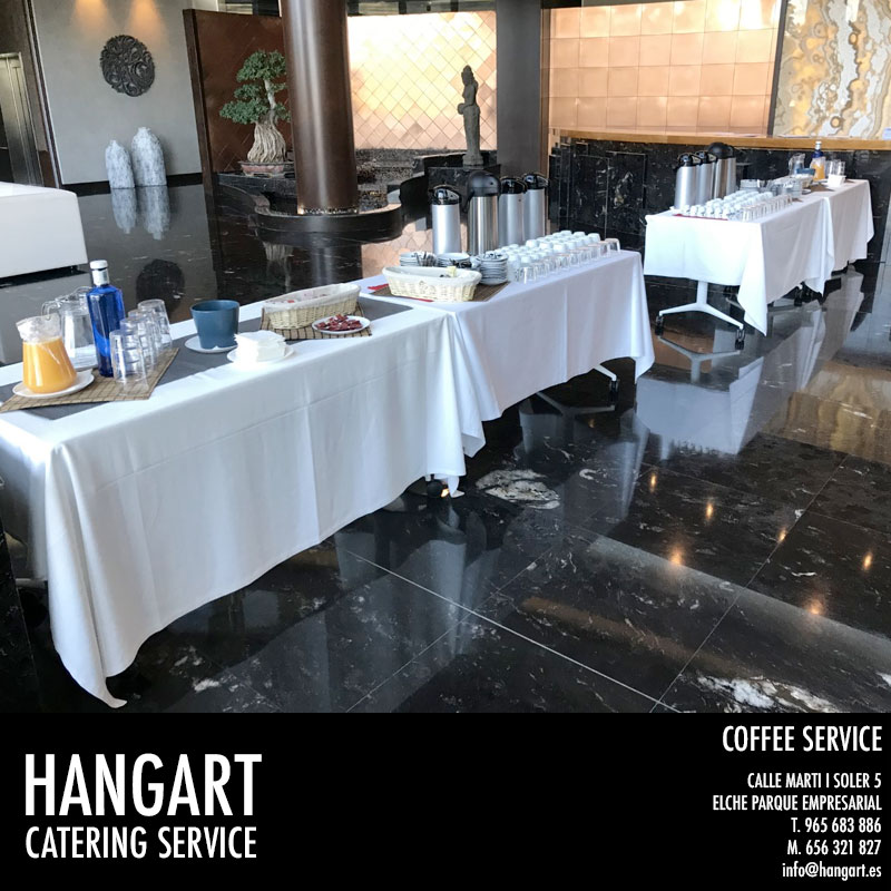 HANGART Coffe Restaurante en Elche Parque Empresarial Coffee en empresa para 70 personas
